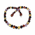 Child Shanti Shungite Amethyst Mixed Baltic Amber Necklace 40cm (Teen)