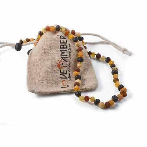 Child Shingle Raw Mixed Baltic Amber Necklace