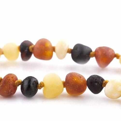 Child Shingle Raw Mixed Baltic Amber Necklace