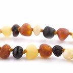 Child Shingle Raw Mixed Baltic Amber Necklace