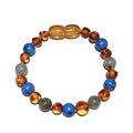 Child Shoreline Blue Howlite Labradorite Polished Honey Calming Baltic Amber Anklet
