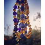 Child Truth Polished Cognac Baltic Amber Sodalite Necklace