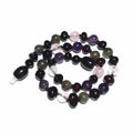Childs Gaia Black Cherry Baltic Amber Amethyst Rose Quartz Labradorite Gemstone Necklace 40cm (XL)