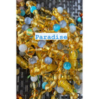 Childs Paradise Baltic Amber Blue Cats Eyes Aquamarine Beads Gemstone Necklace