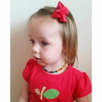 Childs Phoebe Polished Lemon Baltic Amber Beads and Gemstones Necklace
