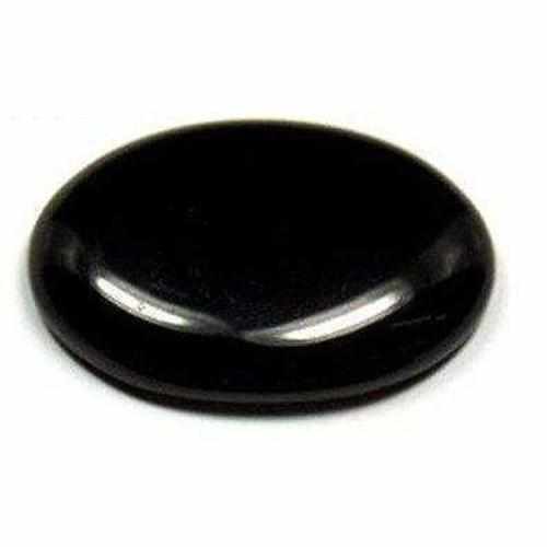 Flat Smooth Black Obsidian 1 Tumblestone Piece 1 - 2 inch Stones 35-45mm