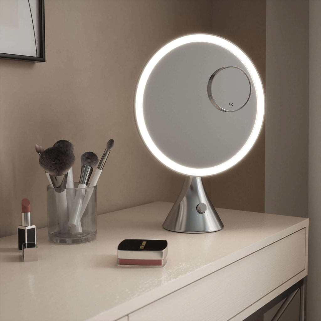 Vanity Face Mirror in Chrome