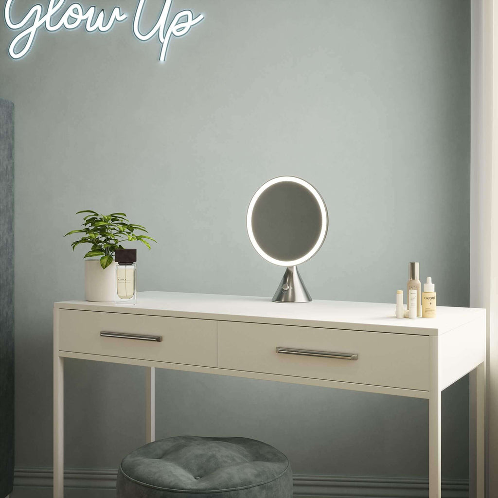 Vanity Face Mirror in Chrome
