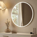 Round Wall Mounted LED Mirror 80cm