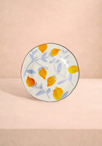 Buds in May — Hand-Painted Lunch Plates Inspired by Matisse Set of 4