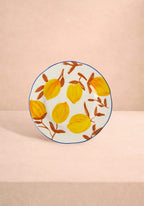 Buds in May — Hand-Painted Lunch Plates Inspired by Matisse Set of 4