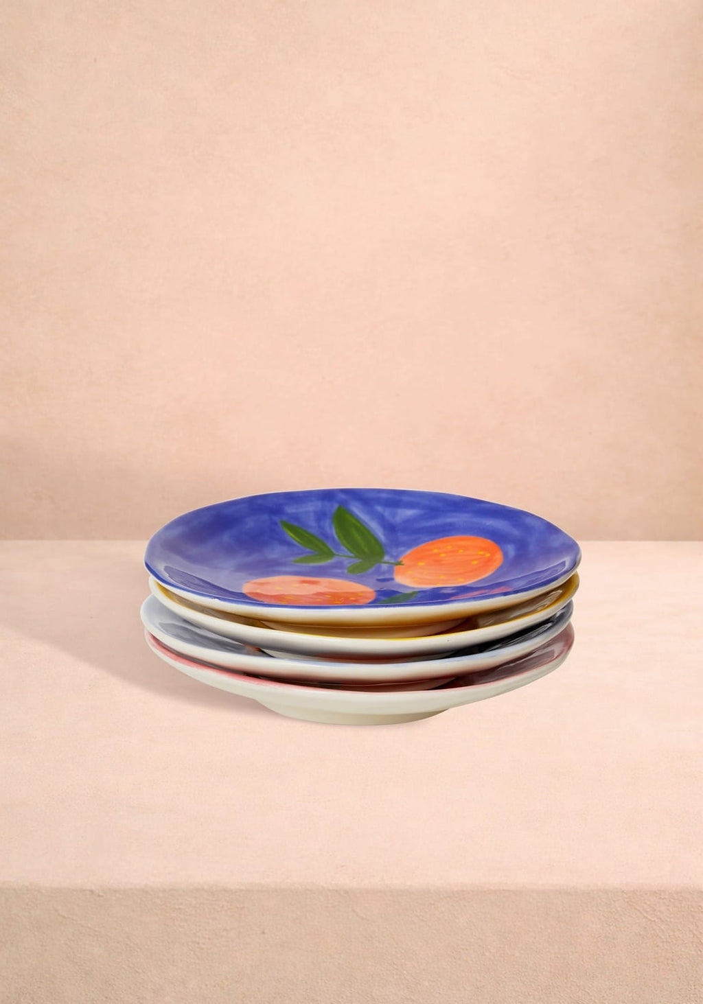 Peaches and Keen Plates After Matisse - Set of 4