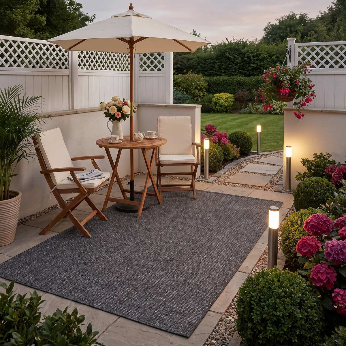 Magic Outdoor Rug Dark Grey
