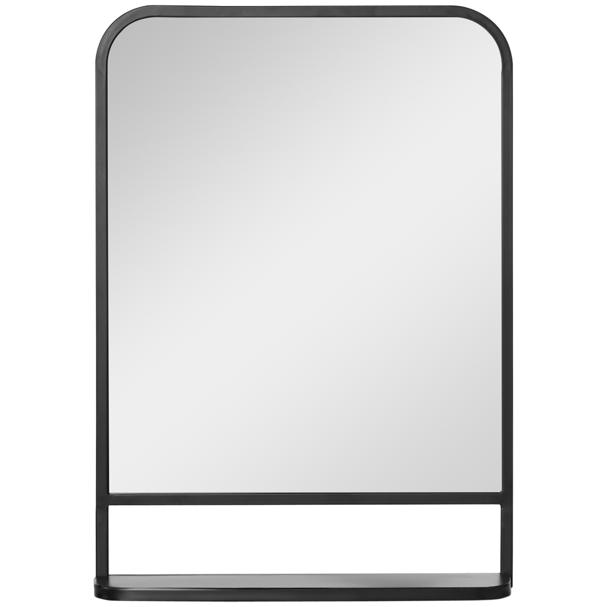 Rectangle Wall Mirror with Shelf 70 x 50 cm, for Living Room, Bedroom
