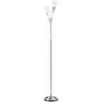 Modern Upright Floor Lamp with 3 Light, Steel Base for Living Room