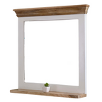 Mirror Frame with Shelf in Solid Mango Wood