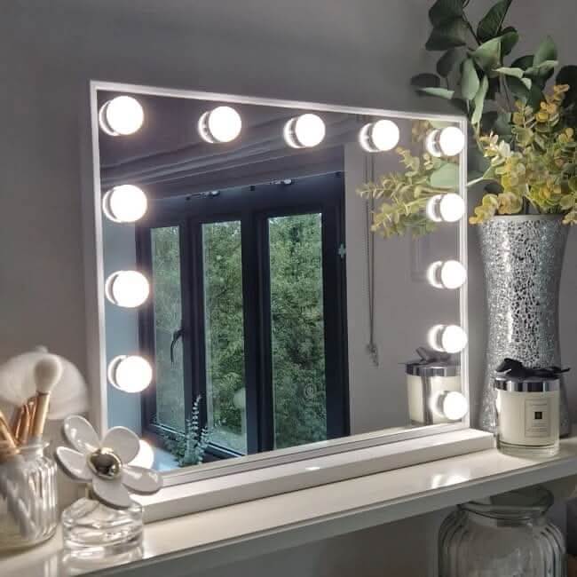 Small Vanity Face LED Mirror 50x42cm