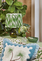 Mayfair Tray Hold All Rattan Basket in Green