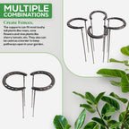 2pc 99cm Horseshoe Metal Plant Support Stakes for Garden Plants