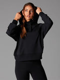 Tavi Cozy Paneled Women's Hoodie Ebony