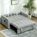 2 Seater Pull Out Sofa Bed with Adjustable Backrest