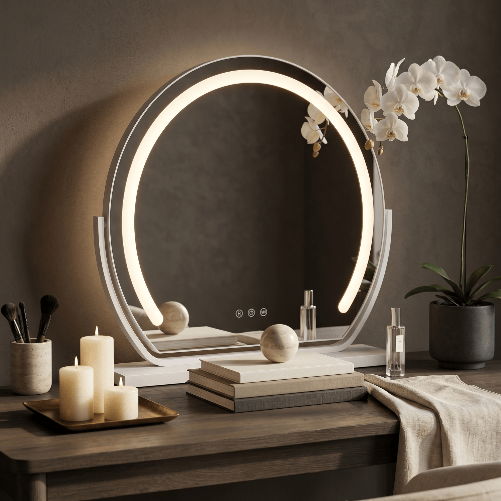 Vanity Face LED Mirror White