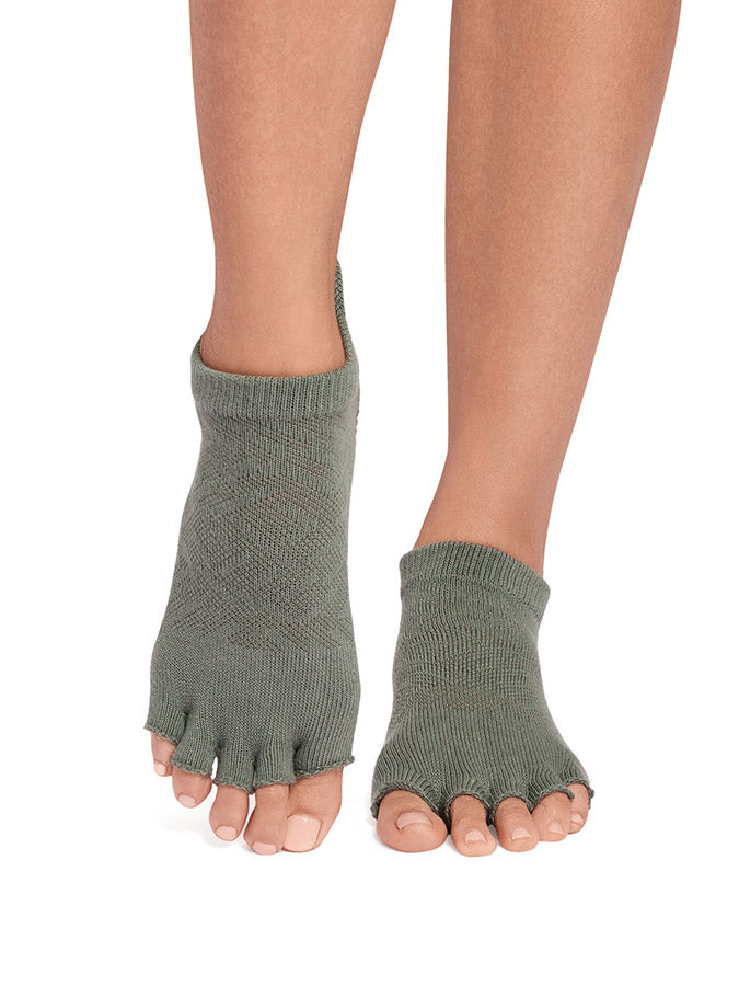 ToeSox Low Rise Half Toe Women's Yoga Grip Socks