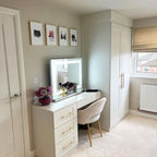Crystal Vanity Face LED Mirror 80x60cm