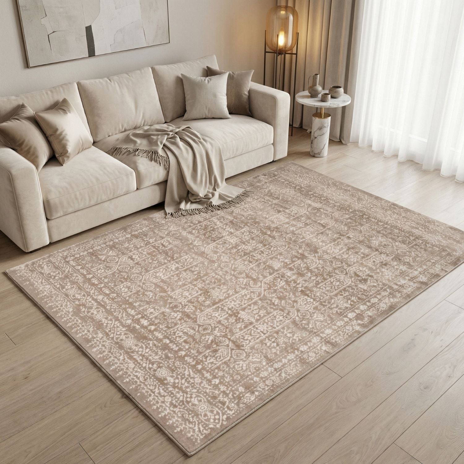 Beige Vintage Rug