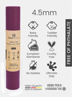 Oeko-Tex Sticky Yoga Mat 4.5mm