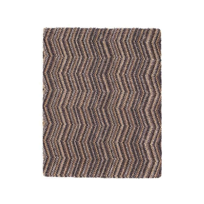 Washable Mat Chevron Design in Multicolour 80X95 cm