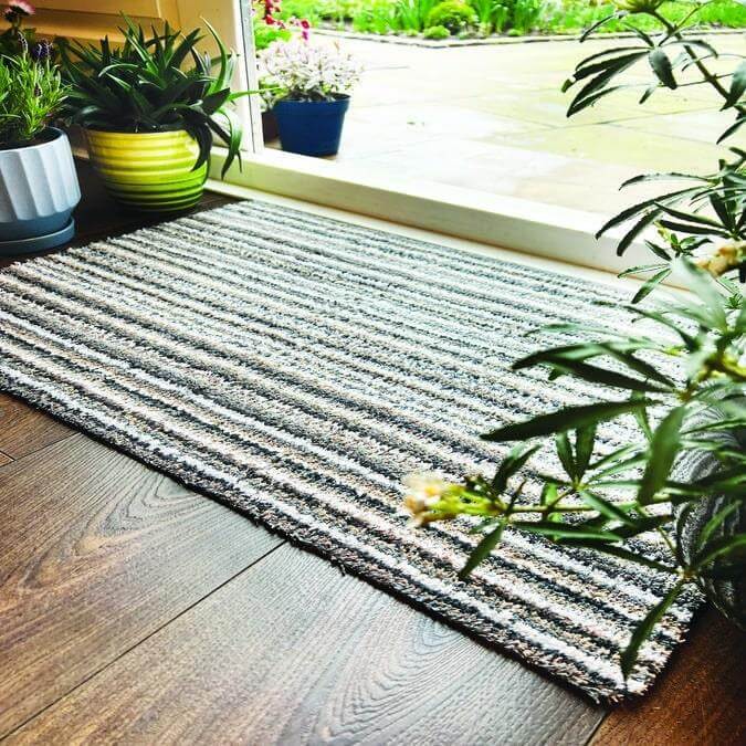 Candy Washable Mat Striped Design