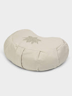 Yoga Studio GOTS Organic Cotton Crescent Lotus Zafu Buckwheat Cushion