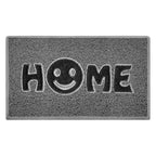 Home Smile Inlay Embossed Spaghetti Doormat 75x44cm Grey