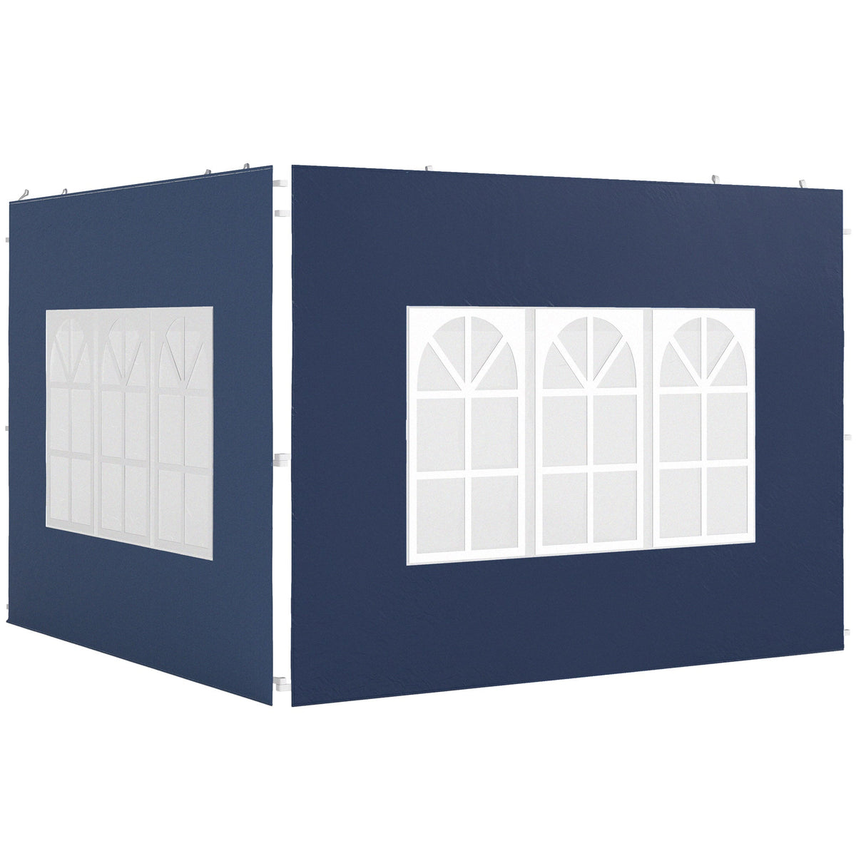 Gazebo Side Panels for 3x3(m) or 3x6m Gazebo Canopy, 2 Pack, Blue