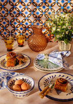 Atlántico Iraca Woven Napkin Ring, Green - Set of 4