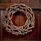 Autumn Door Wreath 32cm Natural Wood Indoor & Outdoor Decoration
