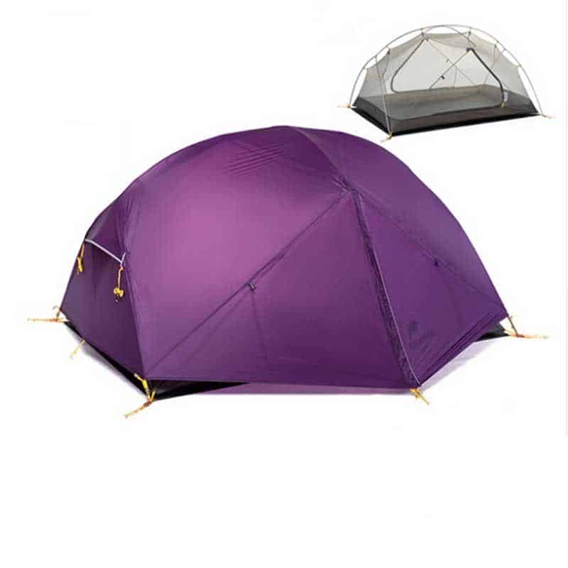 Naturehike 20D Mongar Ultralight 2 man Tent (Various Colours) With Mat