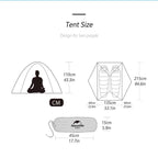 Naturehike Star-River 210T Orange Inc Mat