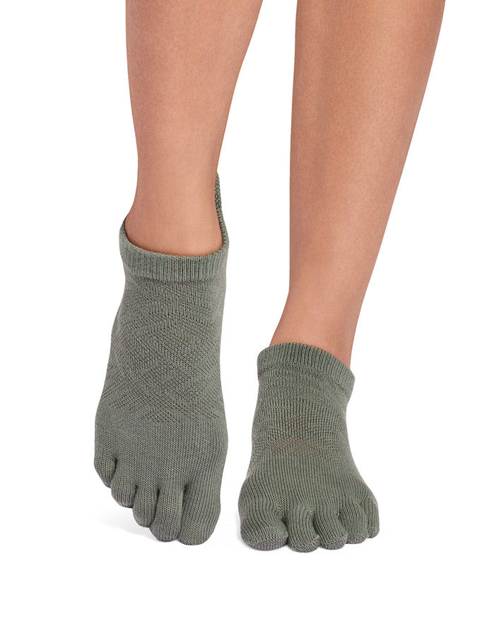 ToeSox Low Rise Full Toe Women's Yoga Grip Socks