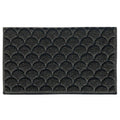 Indoor Dirt-Trapper Easy-Clean Doormat - Fan Pattern Black