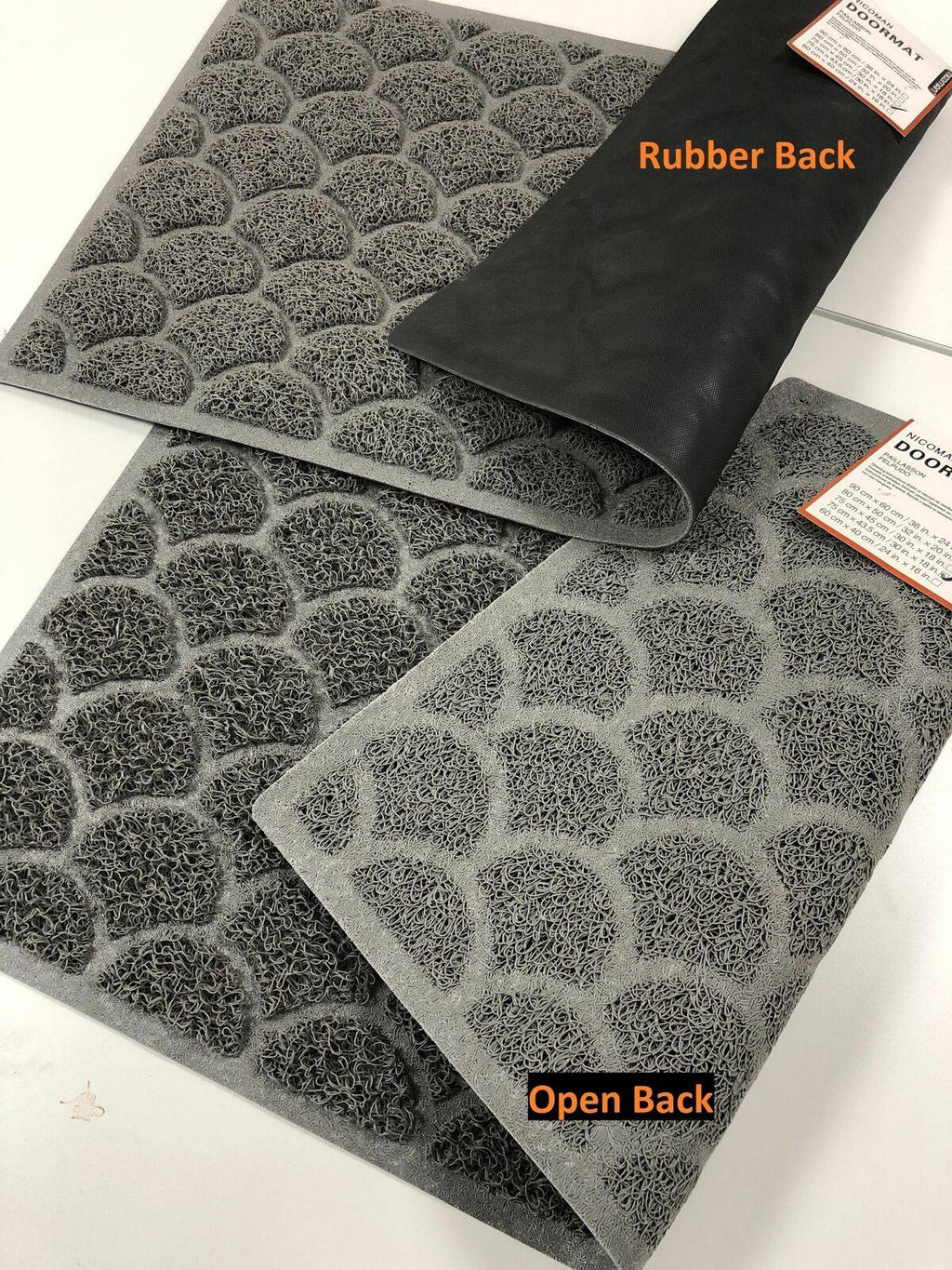 Indoor Dirt-Trapper Easy-Clean Doormat - Fan Pattern