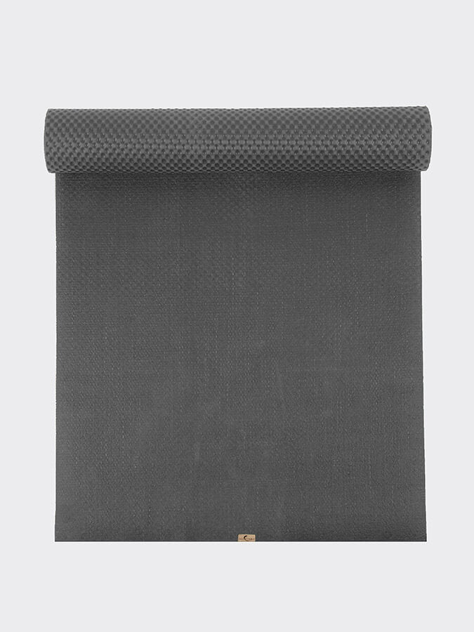 ecoYoga Standard Jute Yoga Mat - 4mm Grey