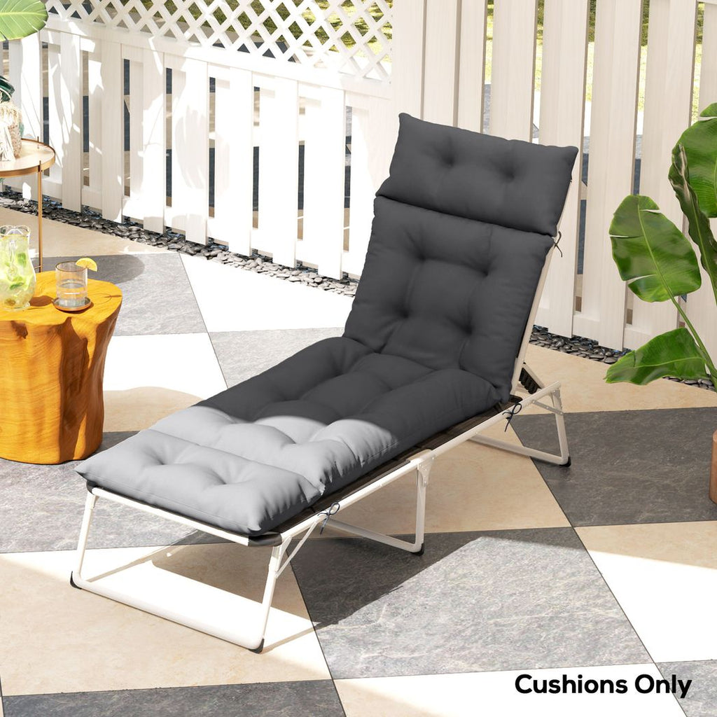 Sun Lounger Cushion Only, Garden Lounge Chair Cushion