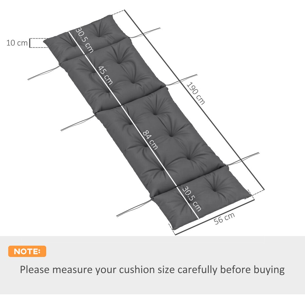 Sun Lounger Cushion Only, Garden Lounge Chair Cushion