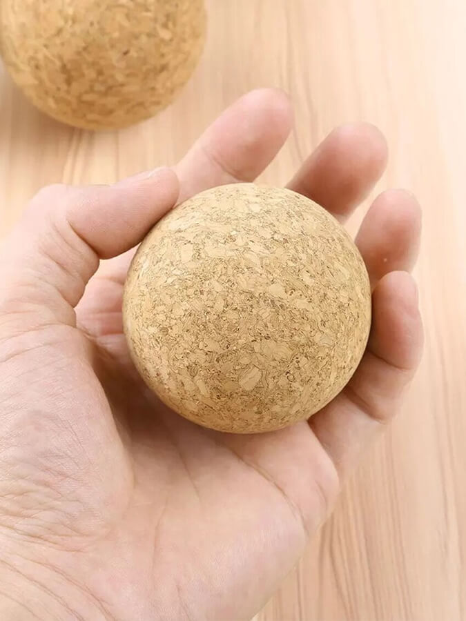 Yoga Studio Cork Unbranded Massage Ball Set of 3 - 2cm, 4cm, 6cm