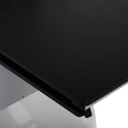 Computer Desk with Sliding Keyboard Tray, Storage Drawers and Host Box Shelf, Home Office Desk, Study Workstation, 100 x 52 x 75cm, Black