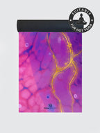 Vegan Suede Microfiber Yoga Mat 4mm Pink Marble