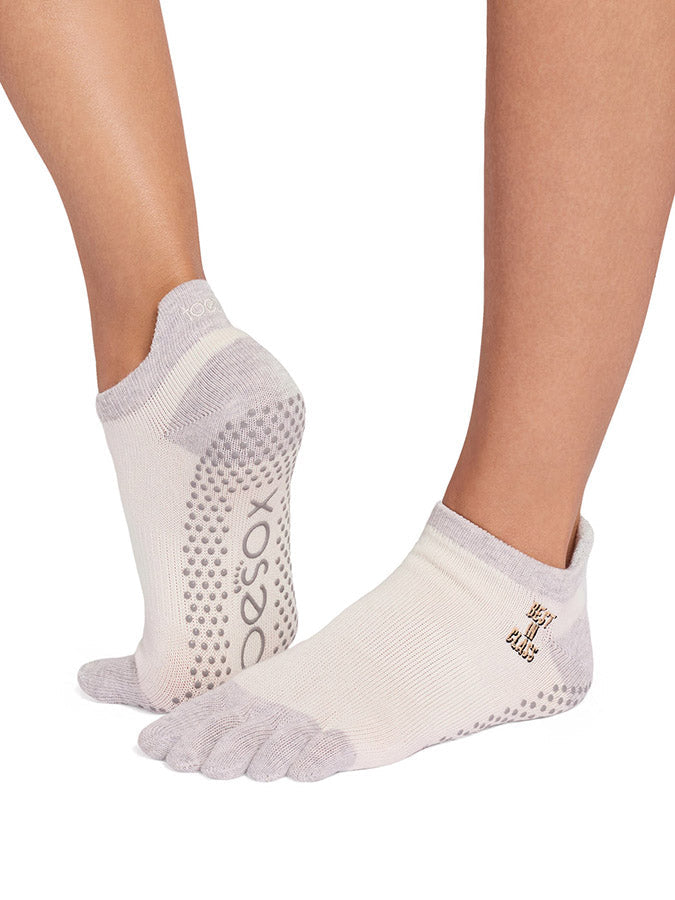 ToeSox Low Rise Full Toe Women's Yoga Grip Socks