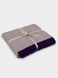 Yoga Studio GOTS Organic Cotton Two Toned Yoga Blanket Two Toned - Purple